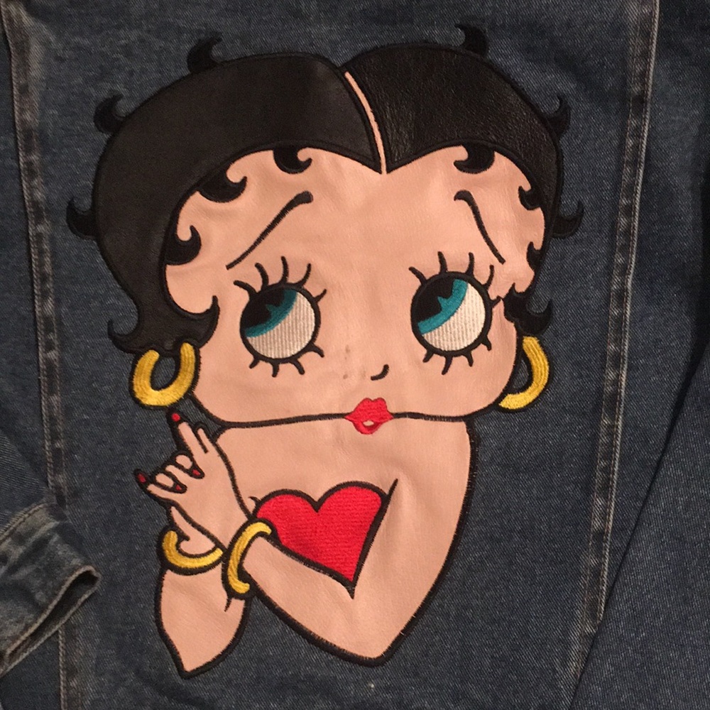 Betty Boop Jean Jacket in  good condition. Never worn